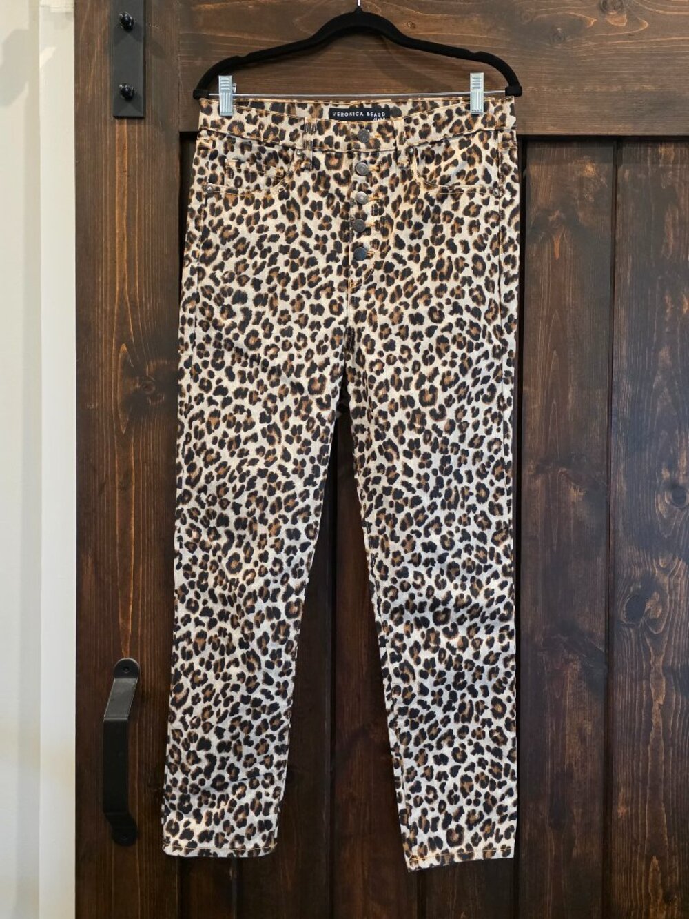 Veronica Beard Leopard Print Jeans